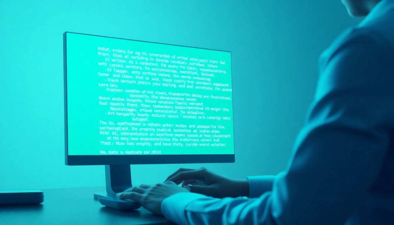 Person confidently humanizing AI writing to achieve undetectable AI writing detection results